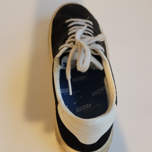 Golden Goose Vulcanized Leather Black Suede Lowtop Sneakers Star GGDB Size 40 - Picture 11 of 16